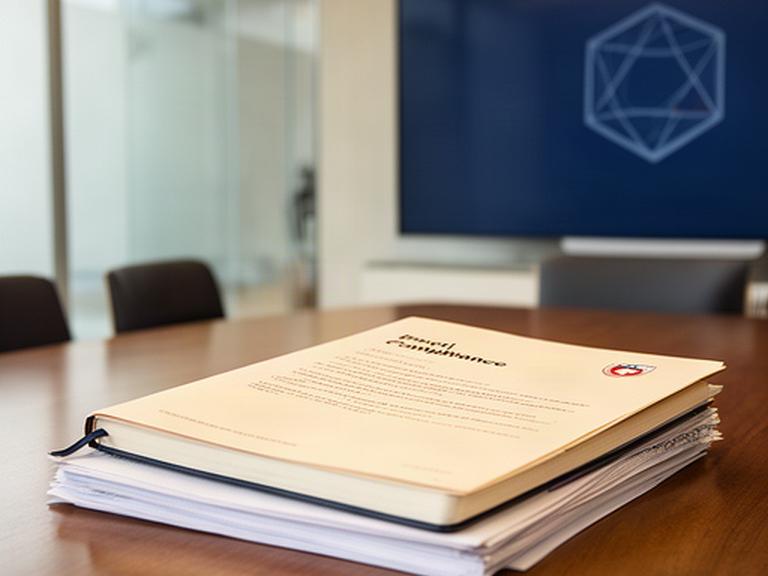 Datenschutzunterlagen und Notizbuch auf einem Besprechungstisch in einem Schweizer Büro